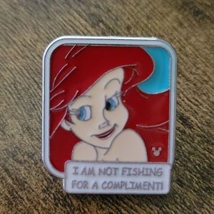3/$20 - 4/$25 - 5/$30 - Disney Pin - Ariel Quote Pin (The Little Mermaid)